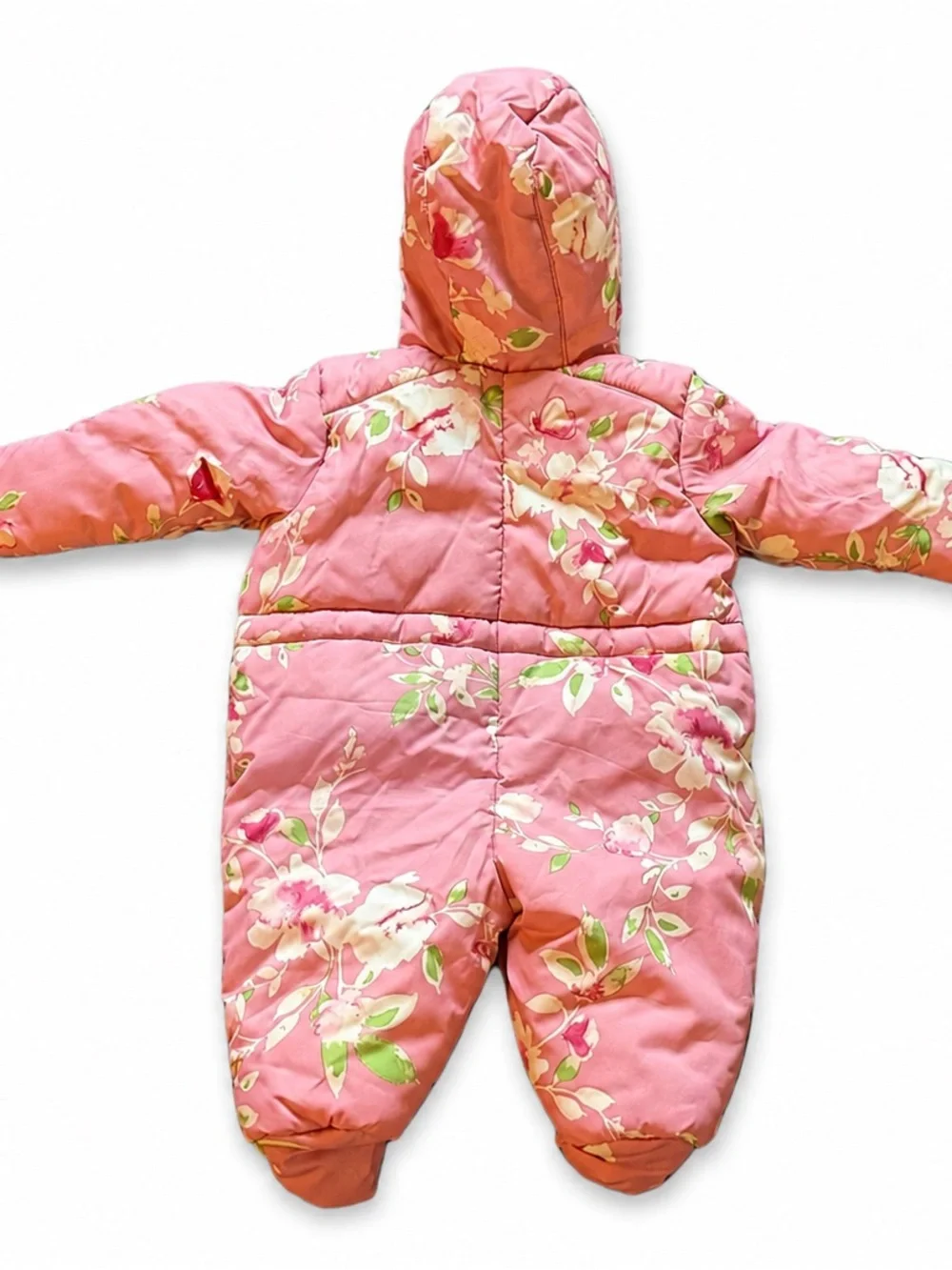 The Children’s Place BabyPLACE Pink Floral Hooded Snowsuit 0–3M